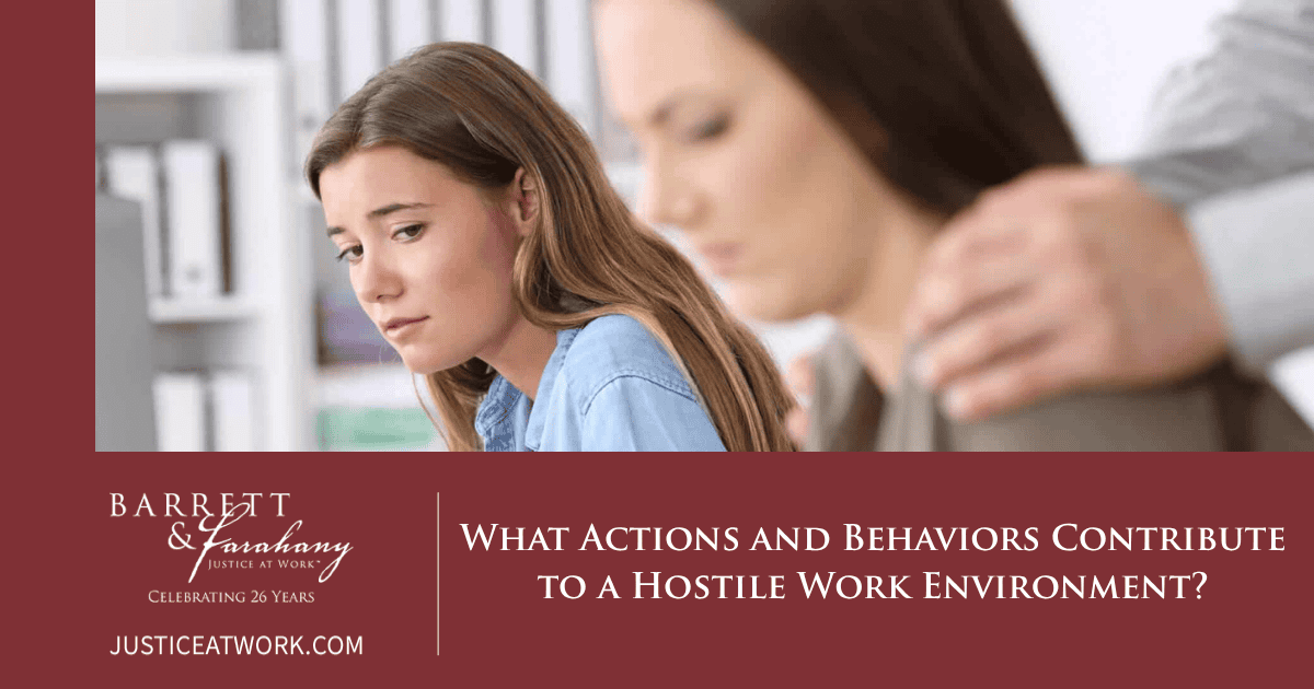 hostile work environment behaviors