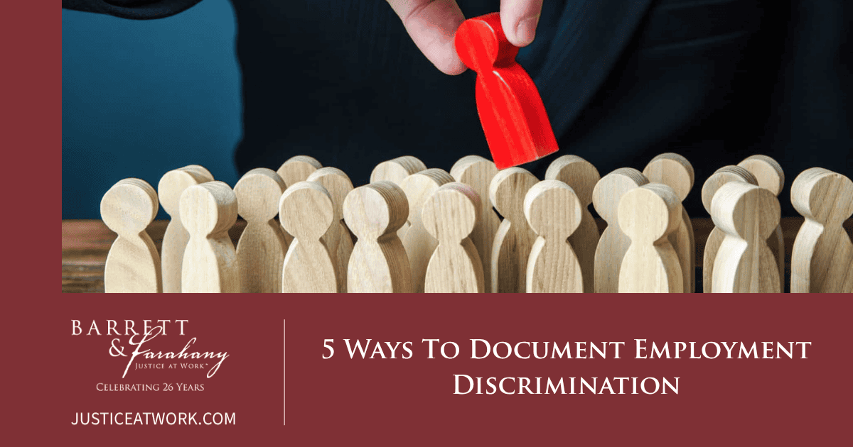 document employment discrimination