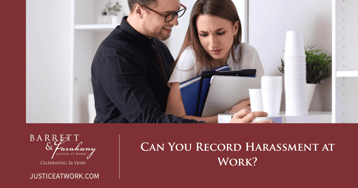record harassment
