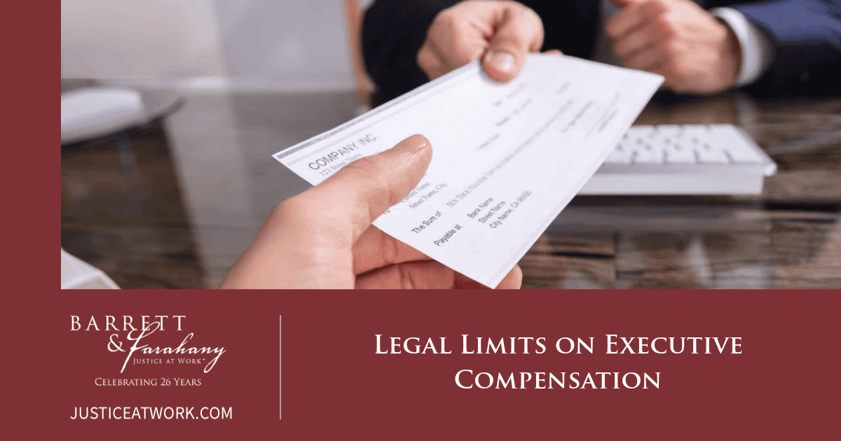 legal limits on executive compensation