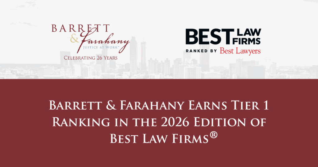 Barrett \u0026 Farahany Ranked in the 2026 Edition of Best Law Firms\u00ae | Barrett \u0026 Farahany