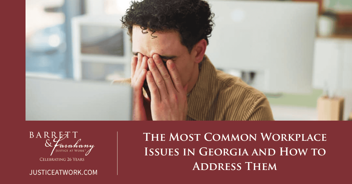 common workplace issues